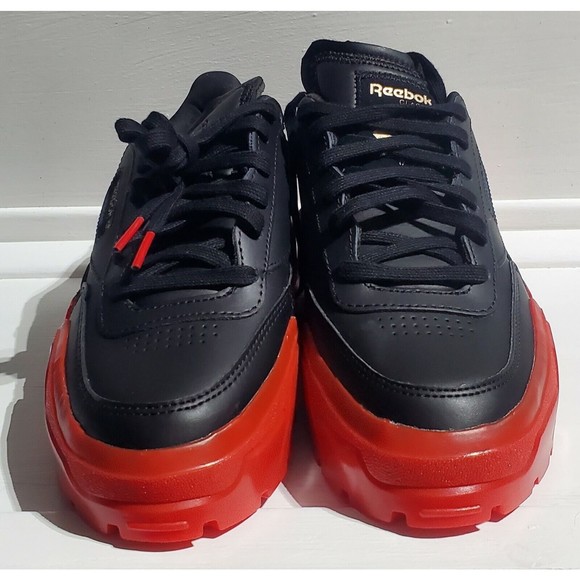 New Reebok x Cardi B Club C Womens Black Vector Red Shoes Size 5.5 - Picture 5 of 8